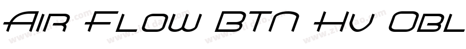 Air Flow BTN Hv Oblique字体转换